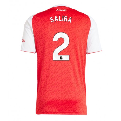 Arsenal William Saliba #2 Replika Hjemmebanetrøje 2025-26 Kortærmet Arsenal William Saliba #2 Replika Hjemmebanetrøje 2025-26 Kortærmet